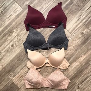Lot of 38B bras, 3 without underwire